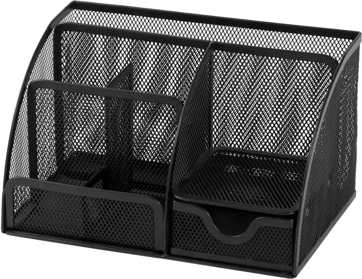 HTML Wiremesh Bureau Organizer - Zwart Klein - Kwaliteitscontent nodig