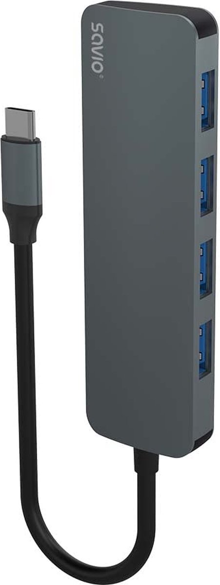 Savio Hub Usb 3 1 Splitter Adapter Voor Macbook Laptop 4 X Usb A