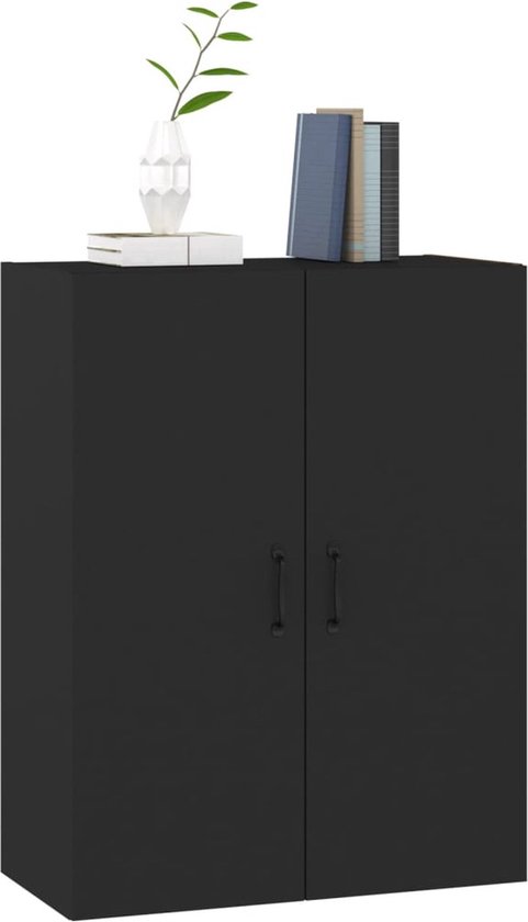 vidaXL Hangkast Riga Gerookt eiken 80 x 31 x 80 cm Bewerkt hout