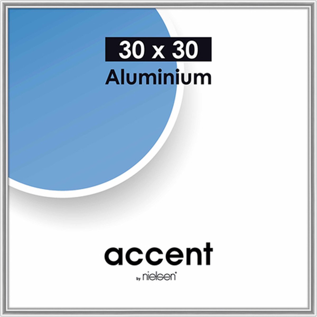 Nielsen Accent 30x30 aluminium zilver 54123