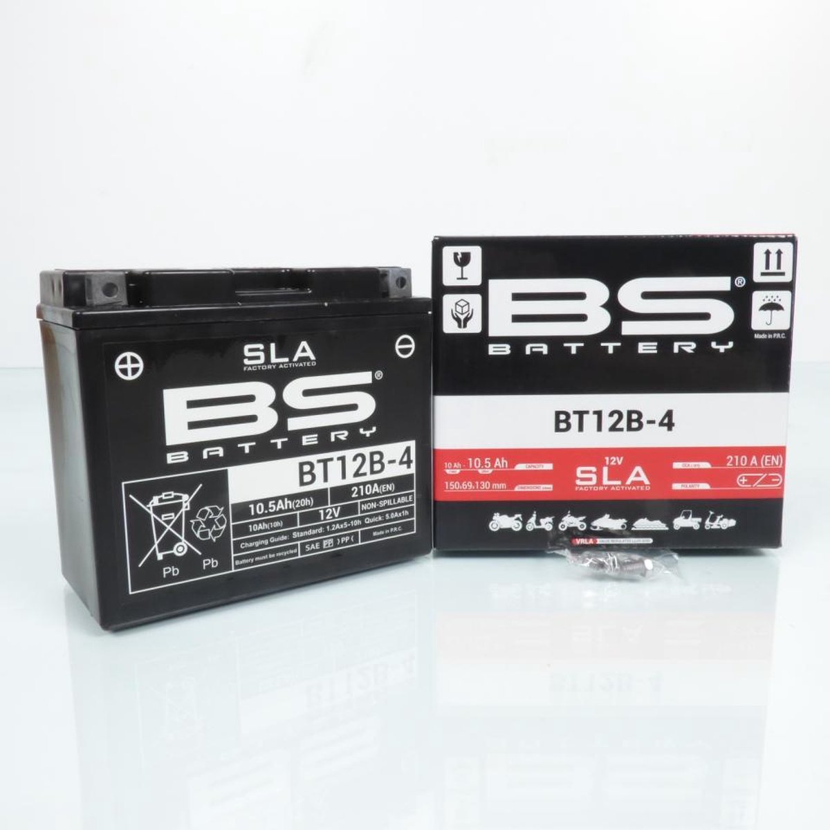 SLA BS-accu voor Ducati 749 R-motorfiets 2003-2007 YT12B-4 / 12 V 10,5 Ah nieuw