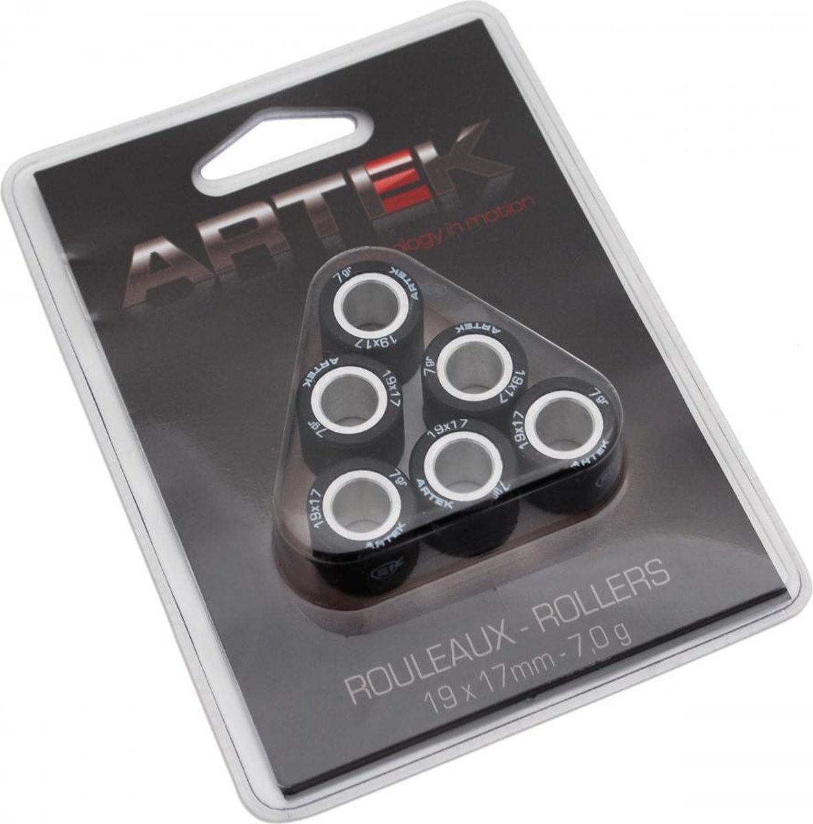 artek variatorrol voor piaggio 125 yourban scooter 19x17 7grs nieuw
