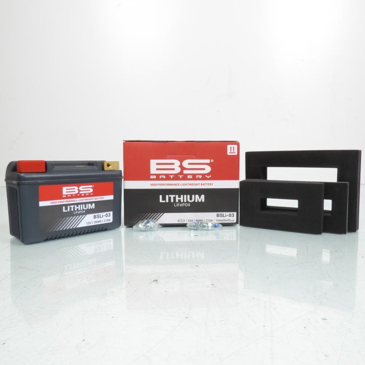 Lithiumbatterij van BS Battery voor Honda 600 CBR FS FT motorfiets, 1995-1996, BSli-03 / HJB9Q-FP / 12N9-4B-1 / 12V 36Wh, nieuw