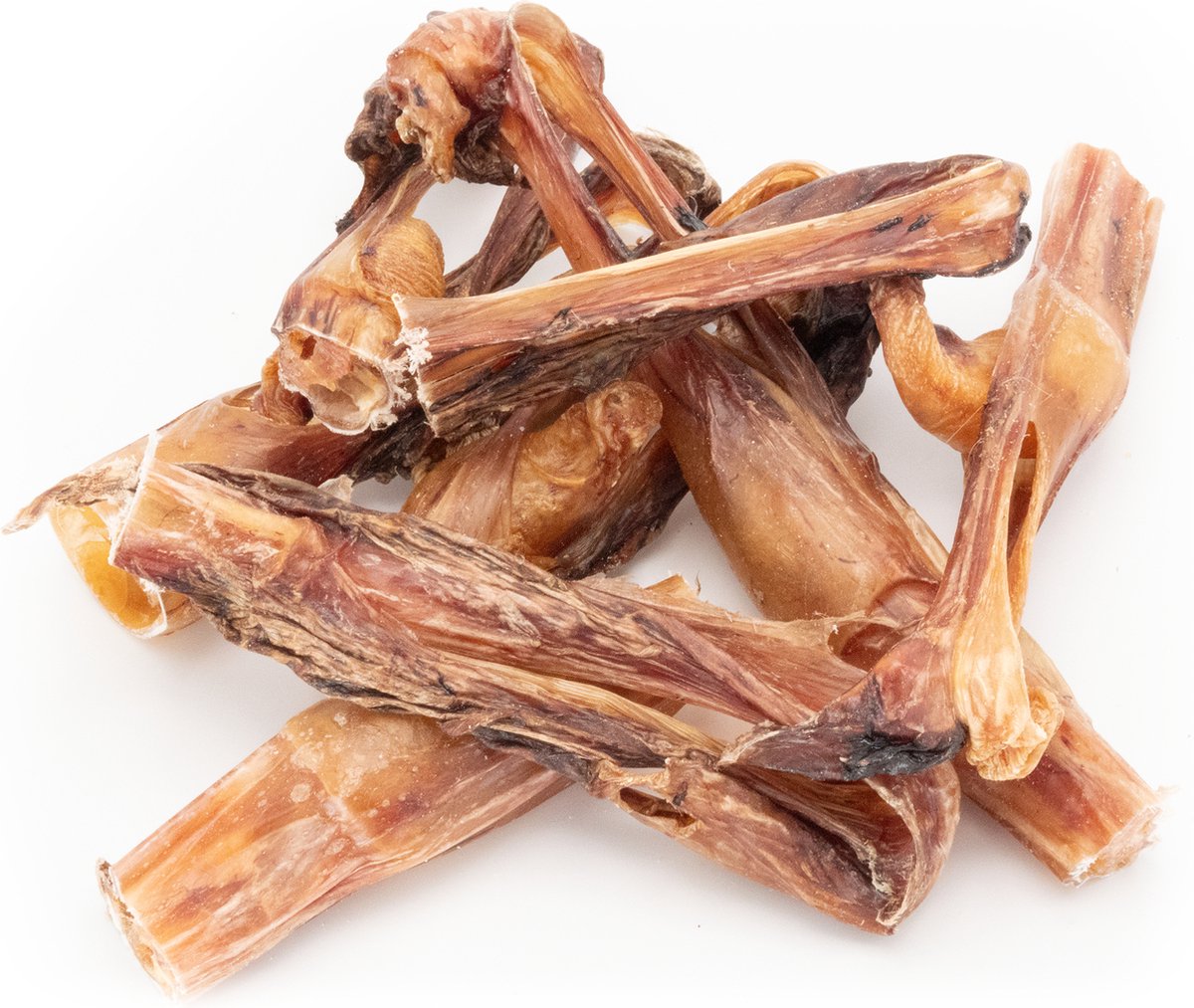 Mollie & Babs - Bullepees Puntjes - Beste Kwaliteit - Ambachtelijk Gedroogd - Stinkt Niet - Hondensnacks - Kauwsnacks - Rund - 100% Natuurlijk - Ca 200 Gram