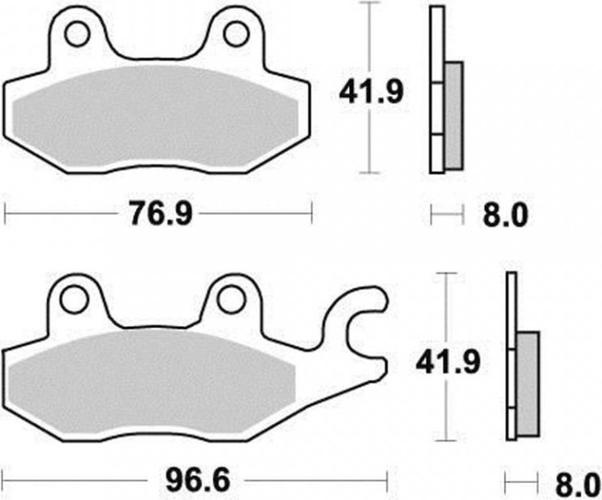 remblok ap racing voor quad cf moto 450 cforce 2015 tot 2017 avd nieuw