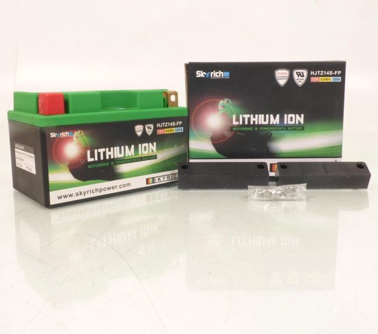 lithium skyrich voor moto bmw 1000 s rr dwa 2009 à 2011 hjtz14s-fp / ytz14s-bs / 12v 4,5ah neuf