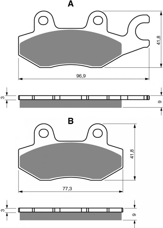 Plaquettes De Frein Avant Gold Fren Pour KTM 390 Duke (2013-2019) - Métal Fritté - Neuf AVG
