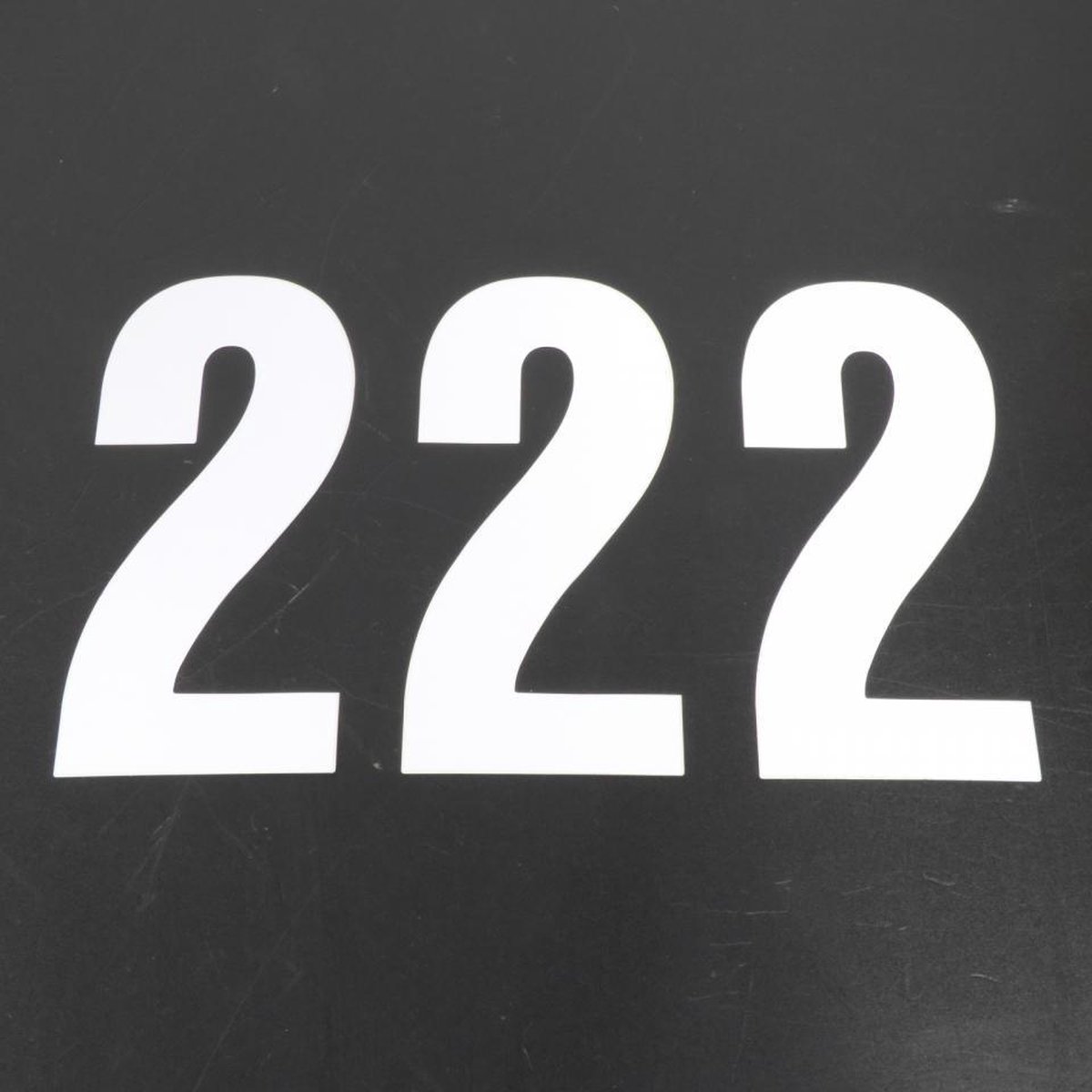 3-pack nummer 2 blackbird wit racing stickers 13x6cm voor motor quad nieuw