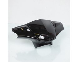 Glimmend zwarte stuurkap voor Peugeot 50 Kisbee 4T scooter 2009 tot 2017