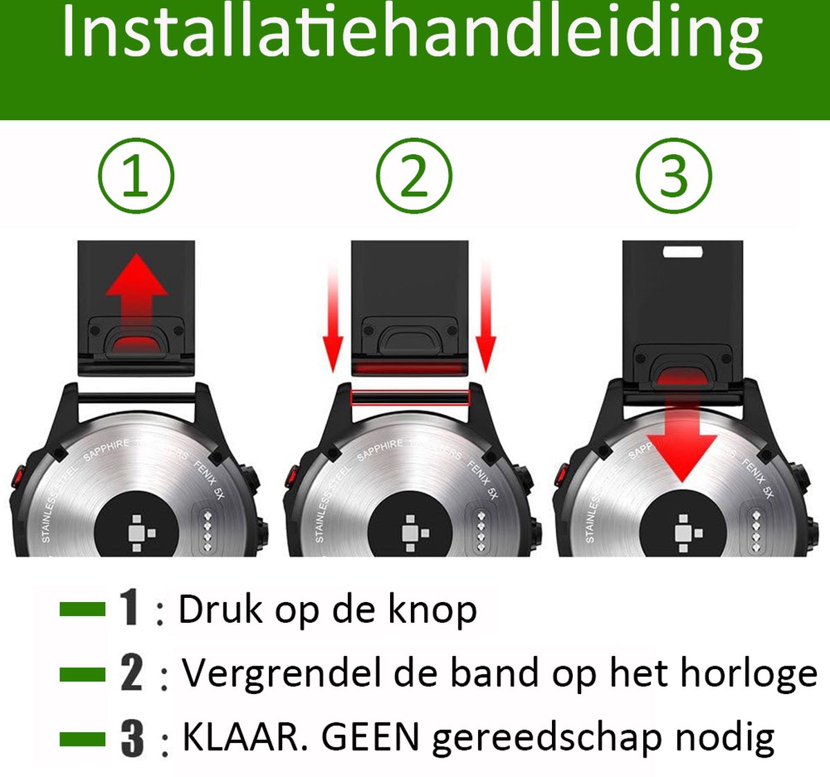 Stravo Siliconen bandje in Fenix 8 Stijl voor Garmin Fenix 5 (Plus)/Fenix 6 (Pro)/Fenix 7 (Pro-Sapphire-Solar)/Fenix 8-47mm/Fenix E-Garmin Epix (Pro) Gen 2-47mm - Quickfit 22 / 22mm band voor Garmin smartwatches - Horlogebandje - Woestijn Oranje thumbnail 5