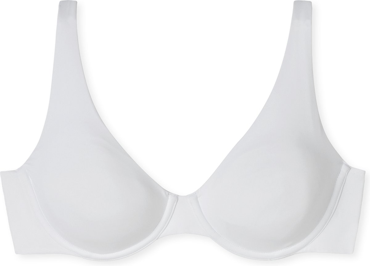 Schiesser Beugelbeha Unique Micro - met voorgevormde cups - Dames Beha wit
