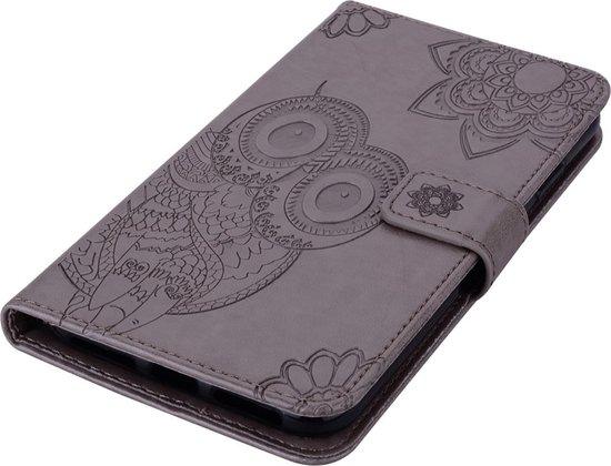 Coverup Owls Book Case Adapté pour Samsung Galaxy A25 Case - Grijs