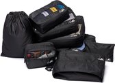 Packing Cubes - 8 Stuks - Geschikt voor Koffer & Backpack - Pack Cubes - Koffer Organizers - Zwart