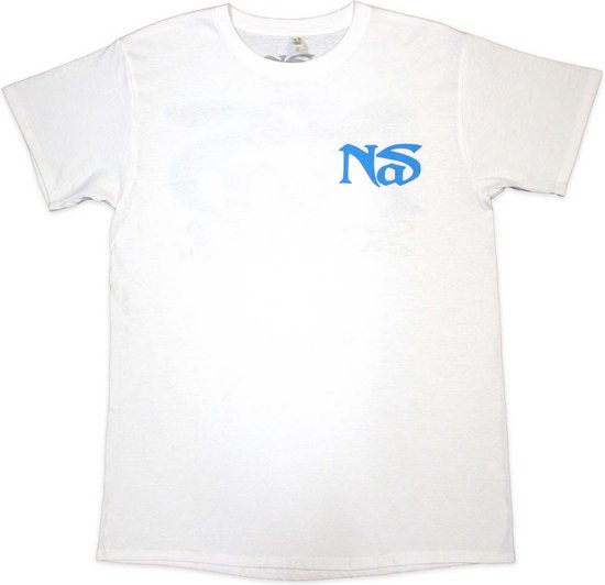 Nas - Still City Infill Heren T-shirt - 2XL - Wit