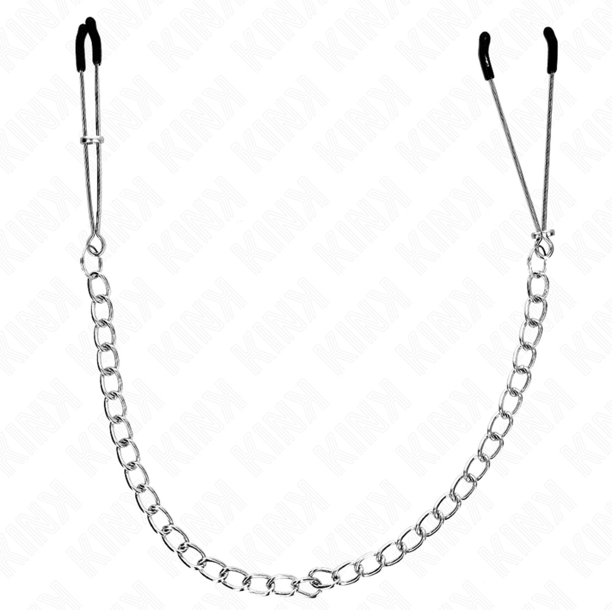 KINK - DUNNE TEPELKLEMMEN MET DIKKE KETTING 30 CM | TEPELKLEM | SEKSSPEELTJES VOOR KOPPELS | SEX TOYS VOOR KOPPELS | FETISH | BONDAGE | BDSM