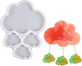Epoxy hars mallen - Wolken hanger siliconen mallen set - Decoratie DIY vormen - Mallen voor epoxyhars gieten