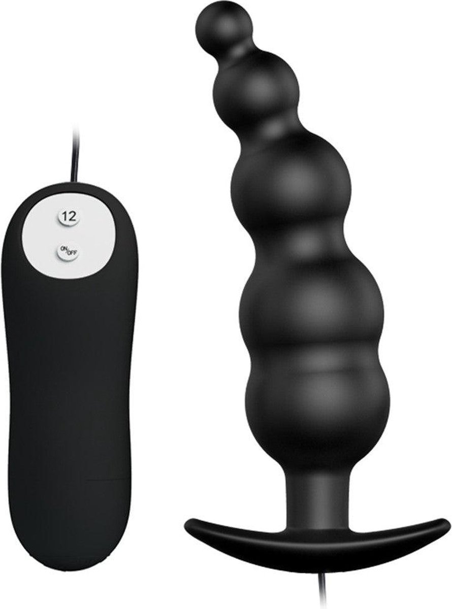 Goedkoopste Crazy Bull Vibrerende bolletjes buttplug met afstandsbediening