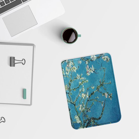 Lunso Geschikt voor Kobo Clara BW / Clara Colour hoes (6 inch) - sleepcover - Van Gogh Amandelbloesem van Lunso — afbeelding 2