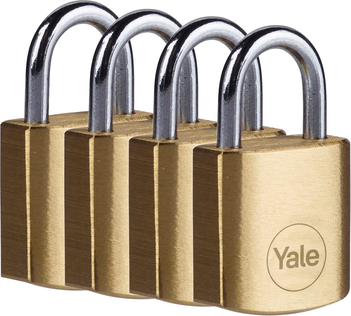 Yale - Messing hangslot - 20 mm - Standard Protection - 4 stuks