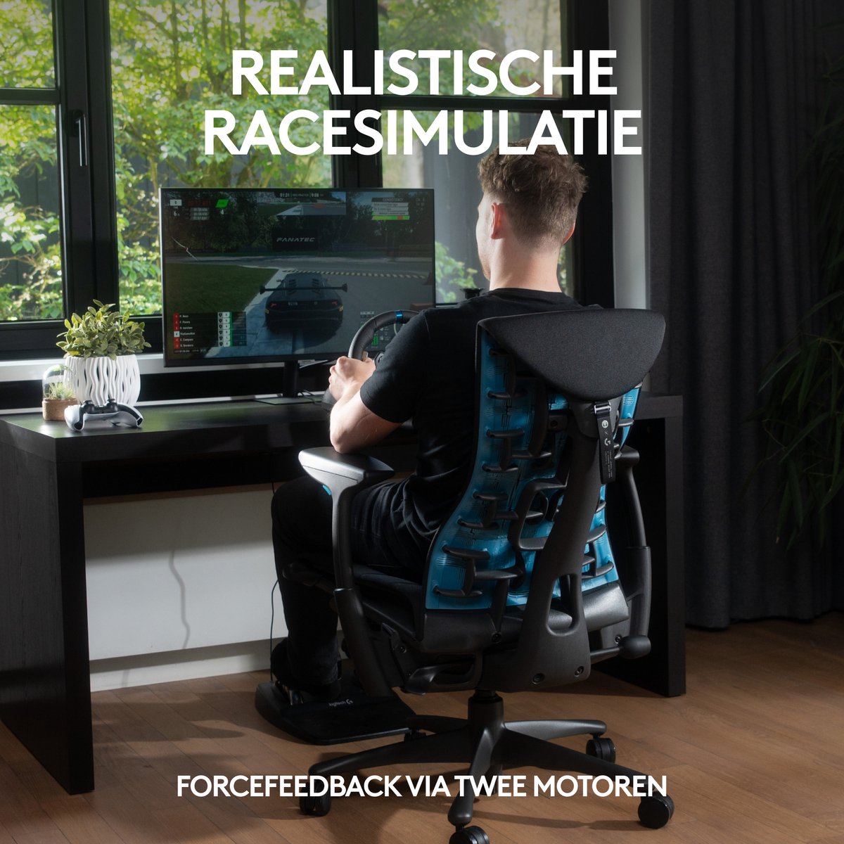 Logitech G29 - Gaming Stuurwiel - Driving Force - Racing + Pedalen - PS4, PS5 & PC — cadeau in Games, Films & Muziek - foto 3