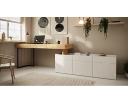 Meubella - Bureau Floren - Eiken - 3 lades