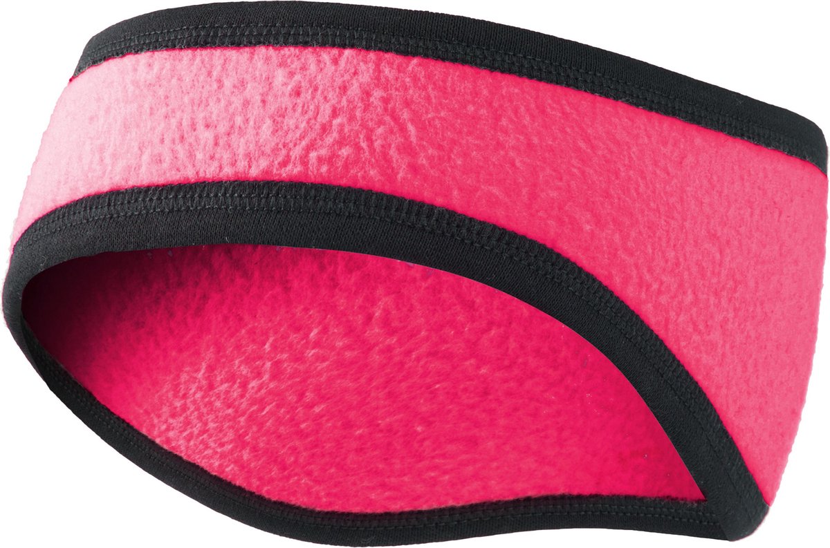 Ladeheid Herren Dames Hoofdband Oorwarmer Fleece Polyester LA-LA40-204-BA – Eén Roze