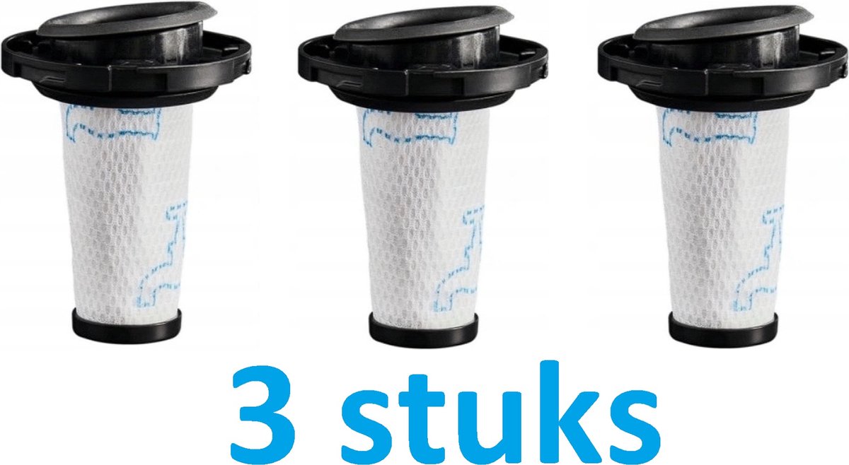 3 x filter voor TEFAL X-Force FLEX 9.60 AQUA TY20C4, X-Nano - Hoogwaardige vervanging - ROWENTA X-FORCE FLEX 9.60 AQUA TY20C7 - X-Force Flex 9.60 animal careTY2079 - X-FORCE FLEX 9.60 AQUA TY20C4 - Tefal X-Nano TY1129 - Tefal X-Force Flex 9.60 TY2039
