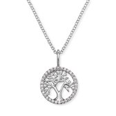 Engelsrufer Ketting ERN-LILTREE-ZI - Lengte 40 + 4 CM - Gerhodineerd sterling zilver