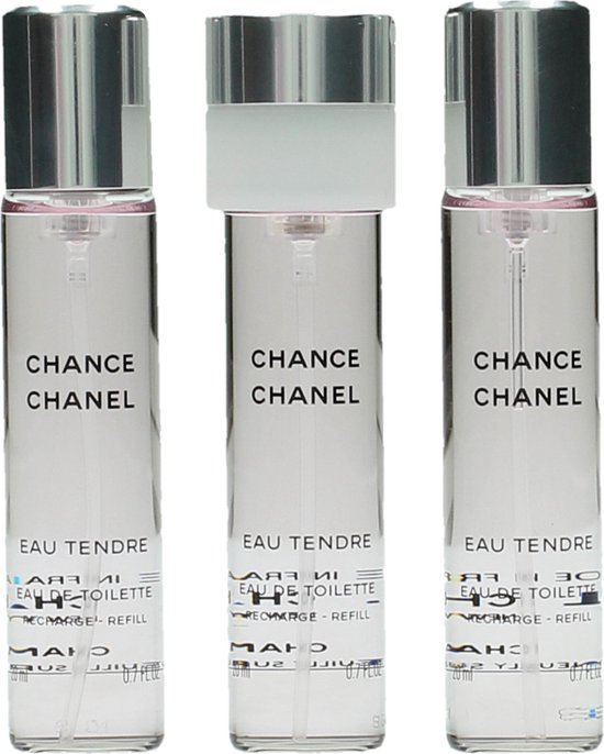 Chanel Chance Eau Tendre Geschenkset - 3x Eau de Toilette Refill | bol