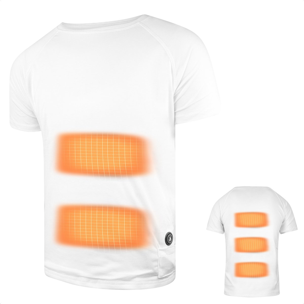 HEATDRY® Clothing - Verwarmd T-Shirt - T-Underheat - Wit - Heren - Maat L