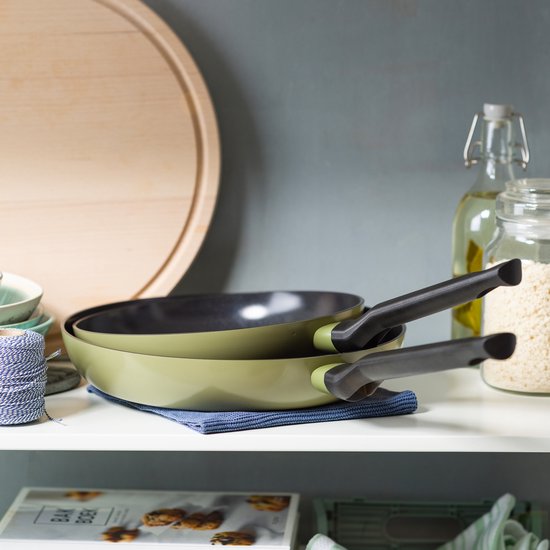 BK Enjoy 4-delige Set - Lichtblauw - Koekenpan 24/28cm