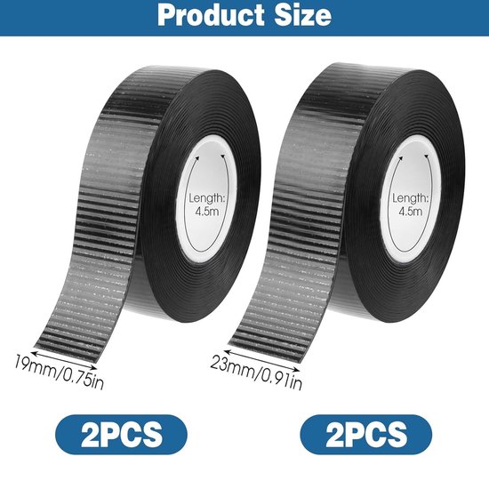 Insulation Tape 6 Pack Black 15mm x 15m Electrical Tape PVC
