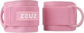ZEUZ 2 Stuks Enkelband Fitness – Ankle Cuff Strap – Kabelmachine – Sport Beenband Straps voor Fitness – Roze
