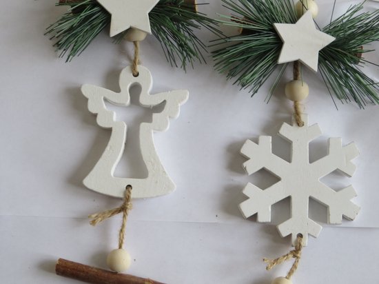 Mini guirlande - kerstversiering - set van 4