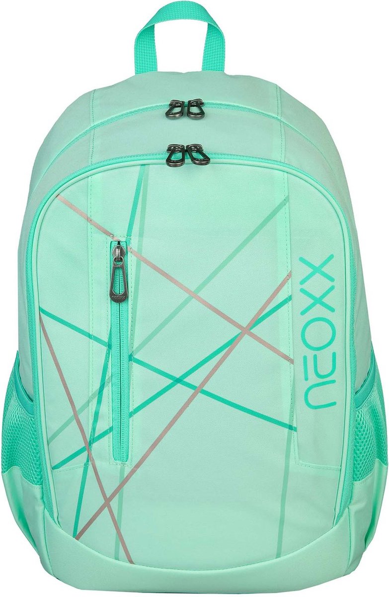 neoxx Schoolrugzak met laptopvak Flow School Backpack Mint To Be Mintgroen