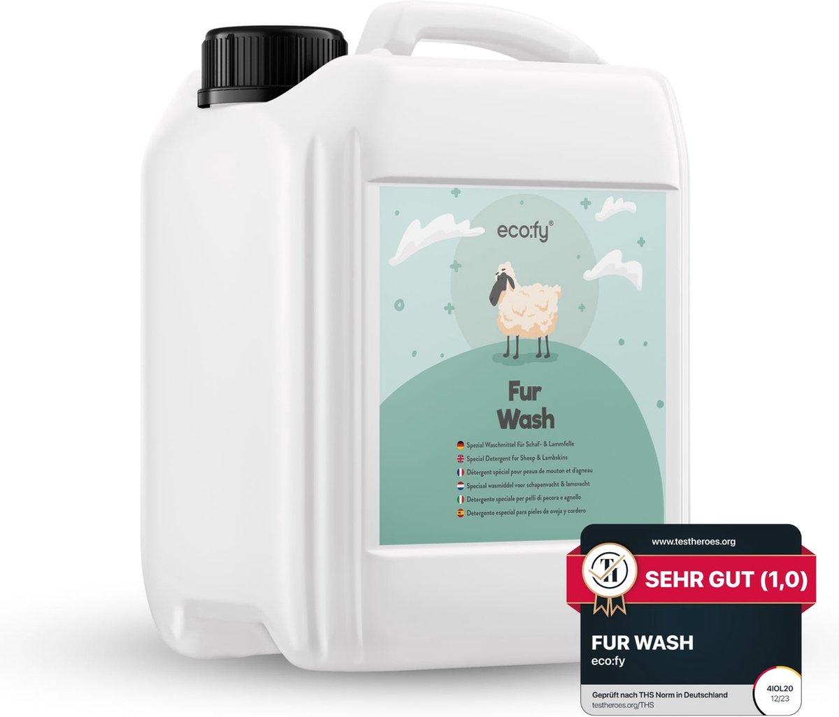 Goedkoopste eco fy® Speciaal vachtwasmiddel • wasmiddel met lanoline voor schapen- en lamsvachten
