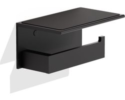 Toiletpapierhouder - Contract TPH4, mat zwart.
