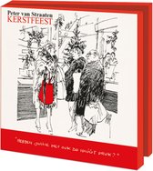 Kaartenmapje met env, vierkant: Kerstfeest, Peter van Straaten