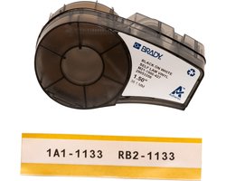 Brady M21-1500-427, Doorschijnend, Wit, Zelfklevend printerlabel, Vinyl, Thermo transfer, Acryl, Permanent