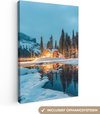 Lac de montagne, Hiver