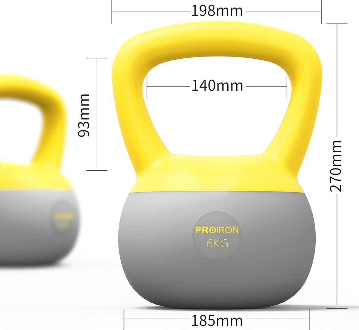 Zachte Kettlebells voor Thuisgym - Antislip Handvat, Ideaal voor Krachttraining en Fitness – foto 7