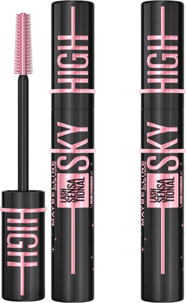 Volumegevende en verlengende mascara voor lange en volle wimpers - Cosmic Black