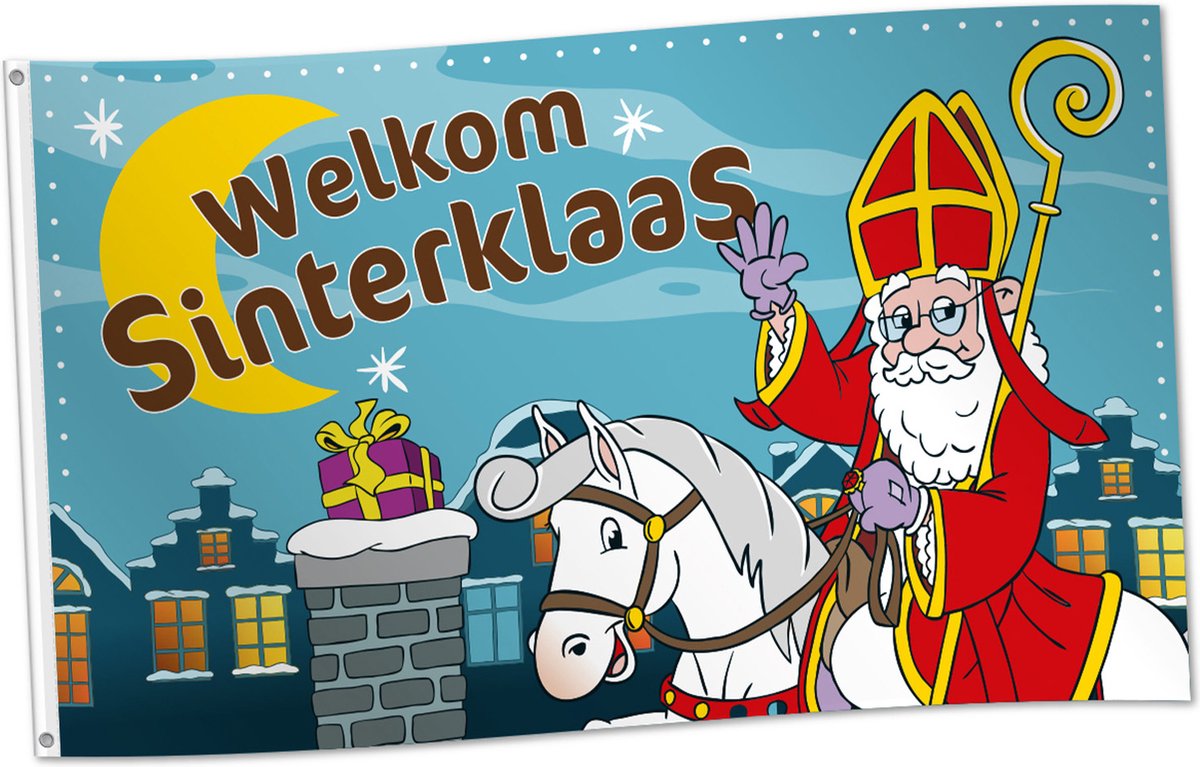 Globos Polyester vlag 150x90cm sinterklaas