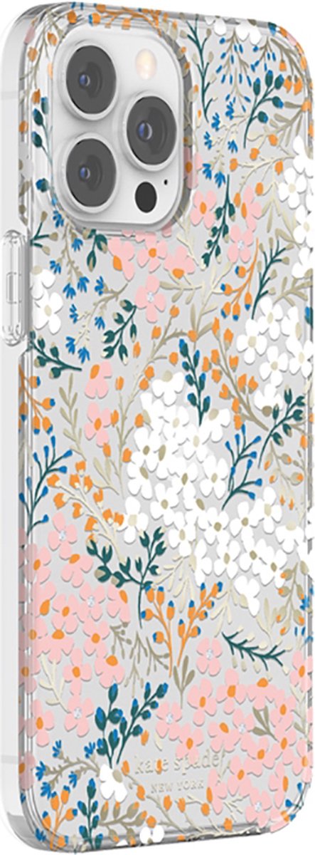 KATE SPADE NEW YORK, Beschermhoesje Geschikt voor Apple iPhone 12 Pro Max / 13 Pro Max Multi Series Floral MagSafe compatibel, Meerkleurig