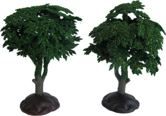 Bomen Donkergroen 2 stuks