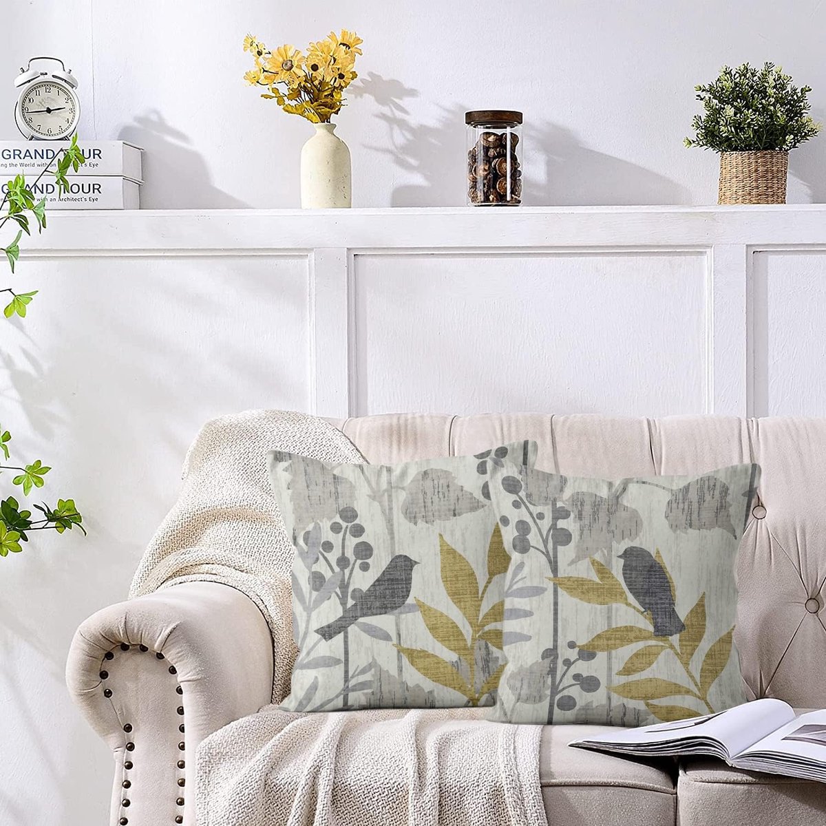 Kussensloop 40 x 40 cm, roze, outdoor kussen, weerbestendig, lente, bloemen, sierkussen, linnen, outdoorkussen, bank, zitkussen, bank, tuin, kussenhoezen, zomer, terras, balkon, decoratief kussen F