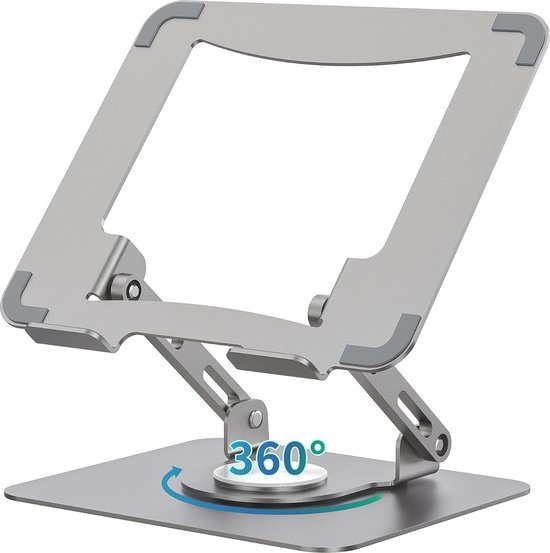 BONTEC Laptop Standaard, Verstelbare Ergonomische Laptophouder, Geschikt voor Laptops van 10-17 BONTEC Laptop Standaard, Verstelbare Ergonomische Laptophouder, Geschikt voor Laptops van 10-17