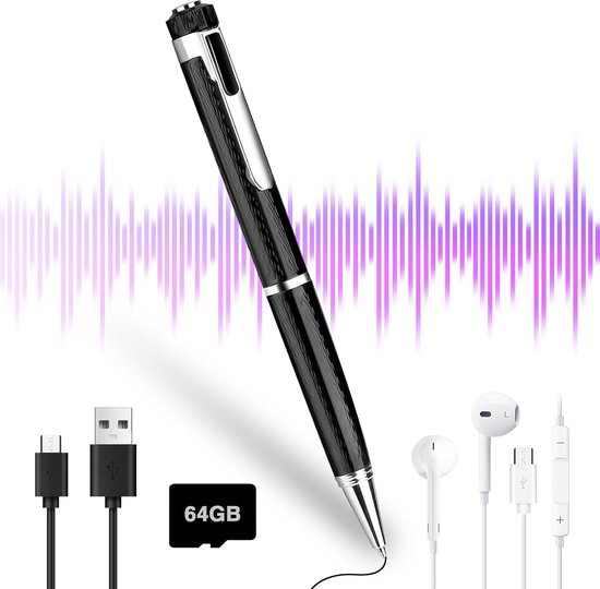 Lexium Digitale Dictaat Recorder Zwart Compact - Lexium - €79,95