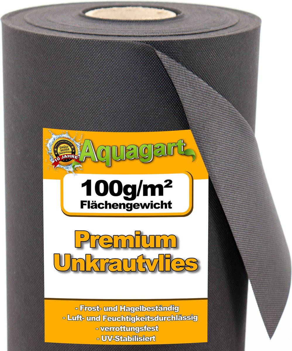 14 m² tuinvlies onkruidbestrijdingsdoek mulchvlies 100 g 1,4 m breed