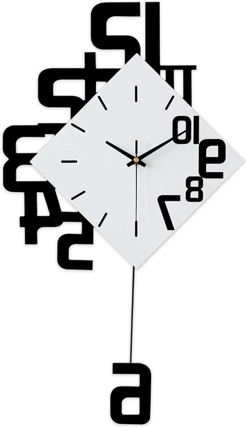 Rohioue Moderne wandklok op batterijen, 40,6 cm, stil, geen tikken, grote analoge klok voor woonkamer, kantoor, huis, slaapkamer, keuken, badkamer (zwart Rohioue Moderne wandklok op batterijen, 40,6 cm, stil, geen tikken, grote analoge klok voor woonkamer, kantoor, huis, slaapkamer, keuken, badkamer (zwart